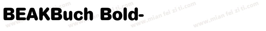 BEAKBuch Bold字体转换